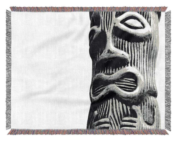 Tree Carving Woven Blanket