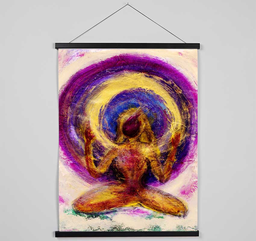 Zen The Spinning Wheel Of Life Pinks Hanging Poster - Wallart-Direct UK