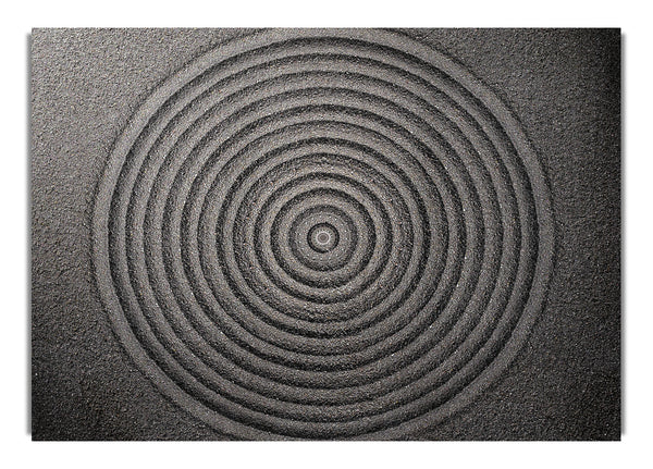 Perfekte kreisförmige Sandformation