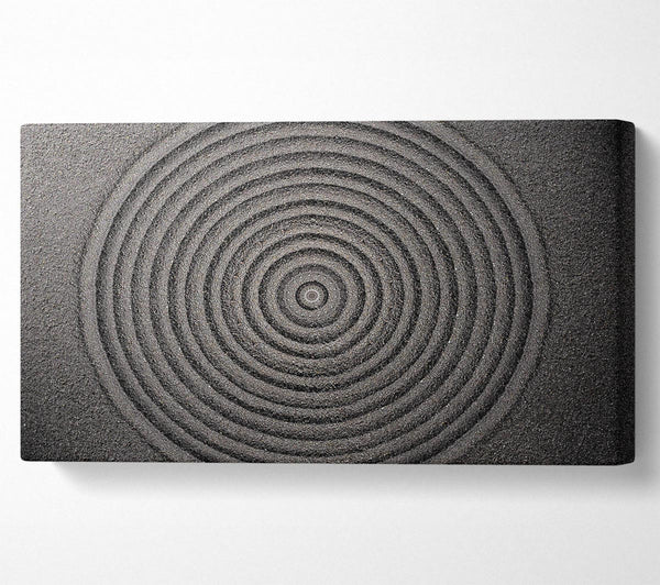 Perfekte kreisförmige Sandformation Zen