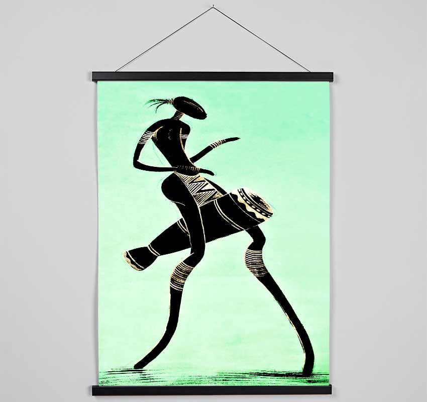 African Tribal Dancer Hanging Poster - Wallart-Direct UK