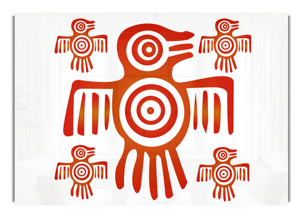 Aztekisches Symbol Ethnisch