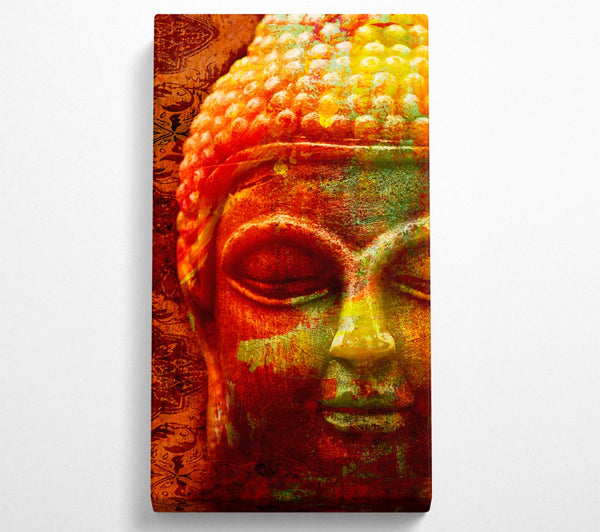 Retro orange gelb Buddha