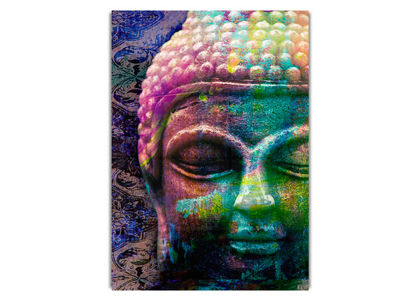 Retro Regenbogen Buddha