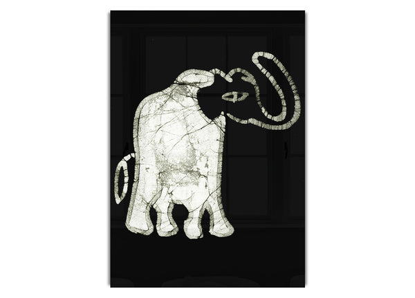 Native Elephant Art B~w Ethnic