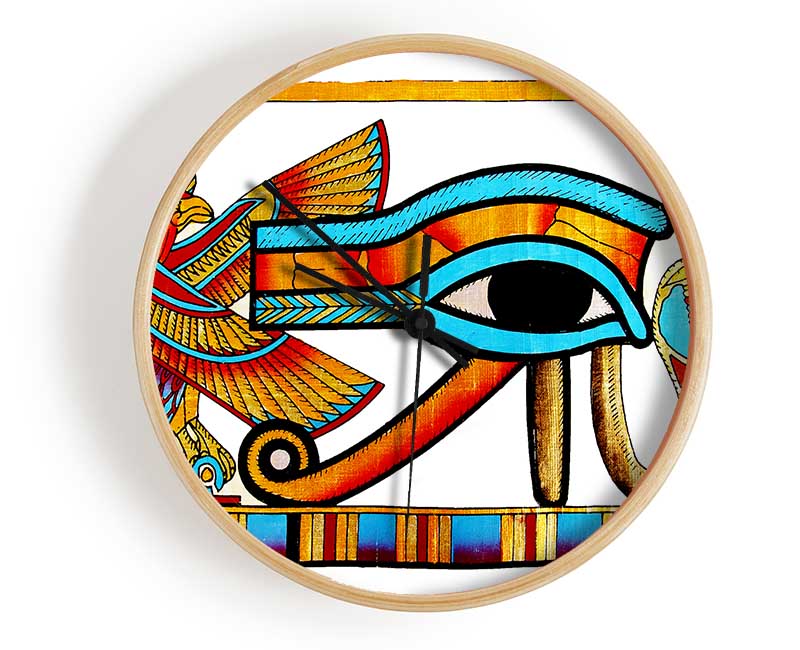 Egyptian All Seeing Eye Of Ra Clock - Wallart-Direct UK