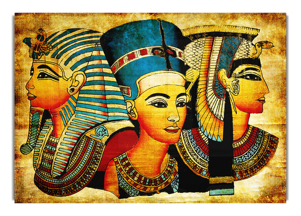 Heads Of Three Egyptian Kings Ethnic