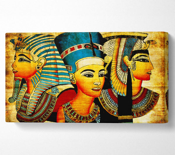 Heads Of Three Egyptian Queens n Kings