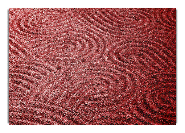 Rote Sandmuster