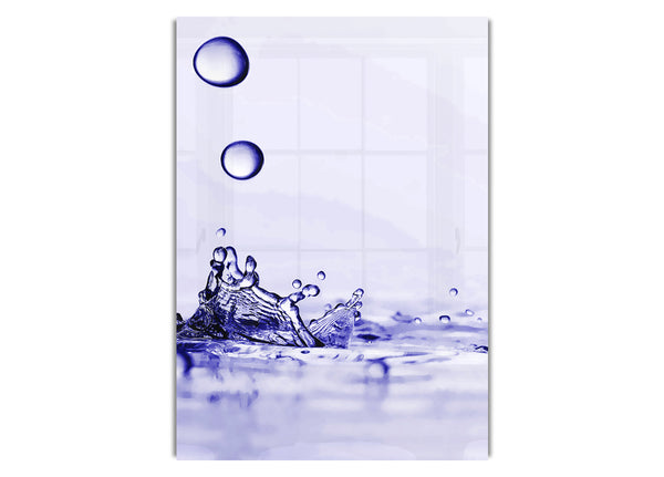Lila Wassertropfen Spritzer