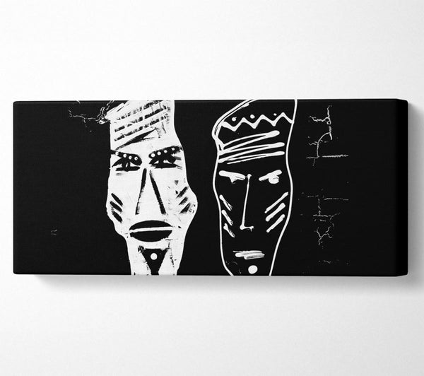 Maske der zwei Seiten