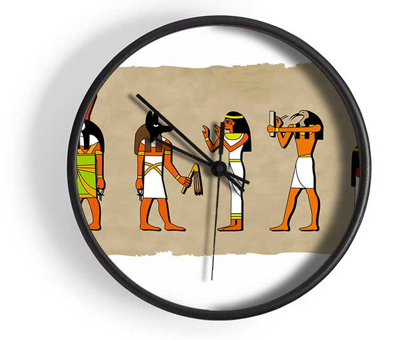 Egyptian Gods Clock - Wallart-Direct UK