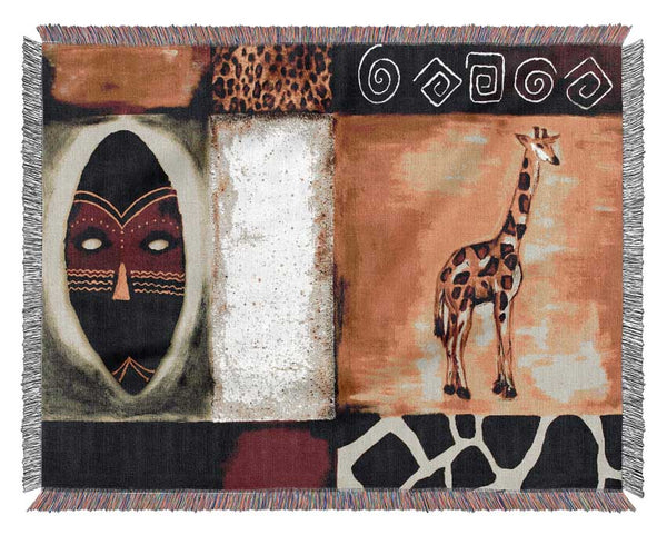 African Tribal Art Woven Blanket