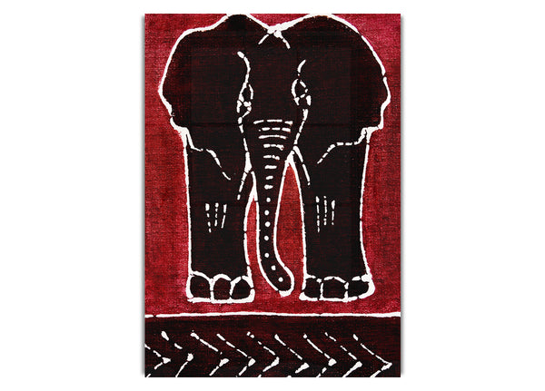 Roter Elefant ethnisch
