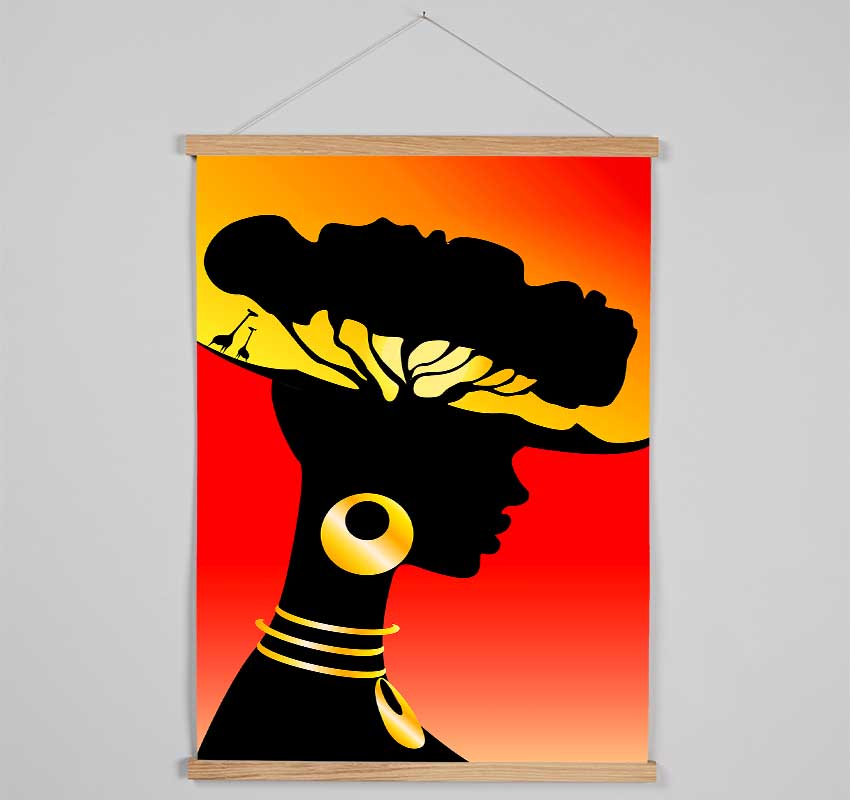 African Female Home Lands Hanging Poster - Wallart-Direct UK