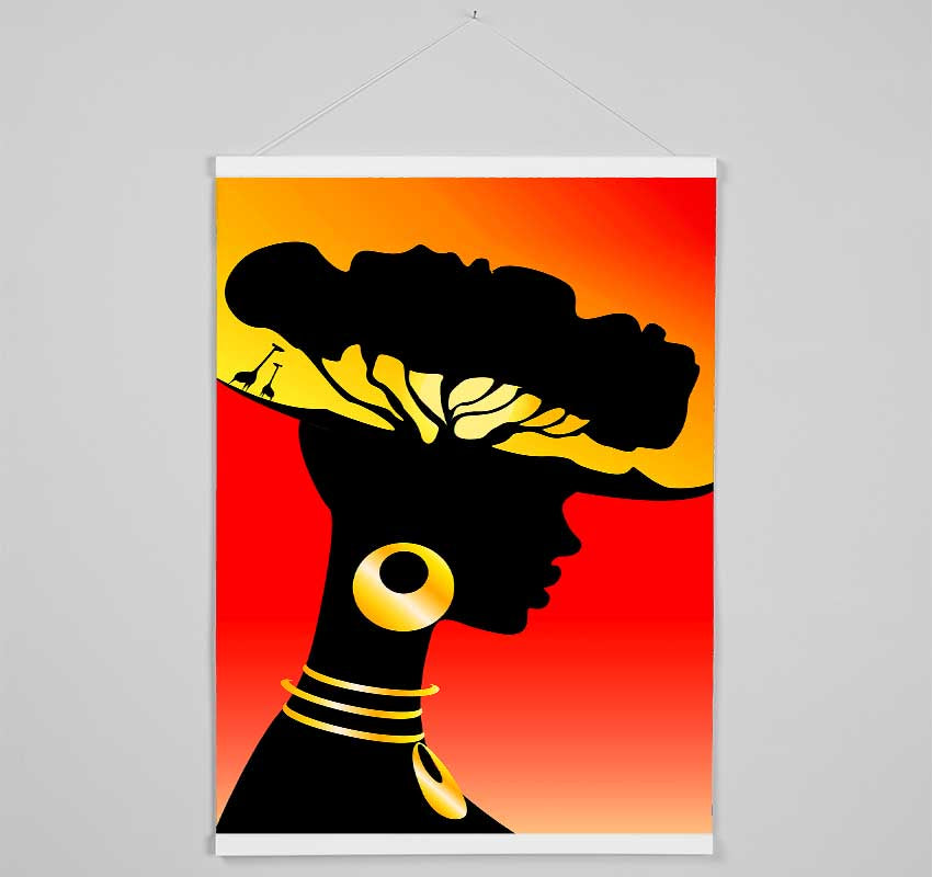 African Female Home Lands Hanging Poster - Wallart-Direct UK