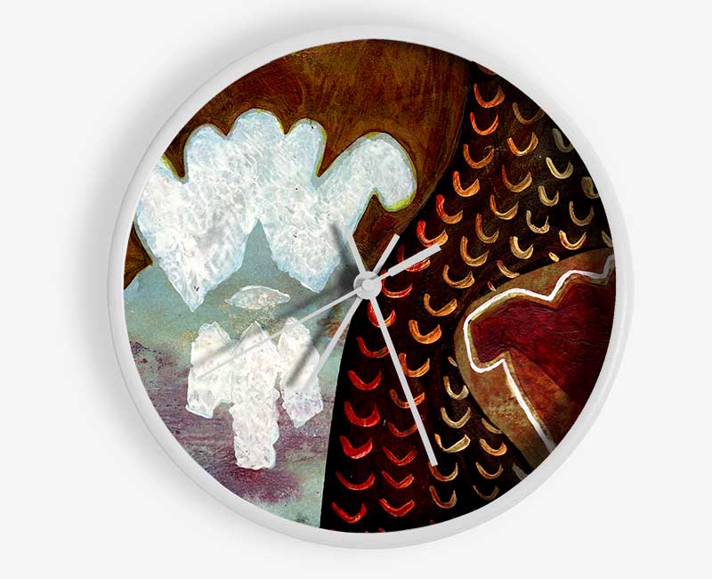 Aboriginal Mirage Clock - Wallart-Direct UK
