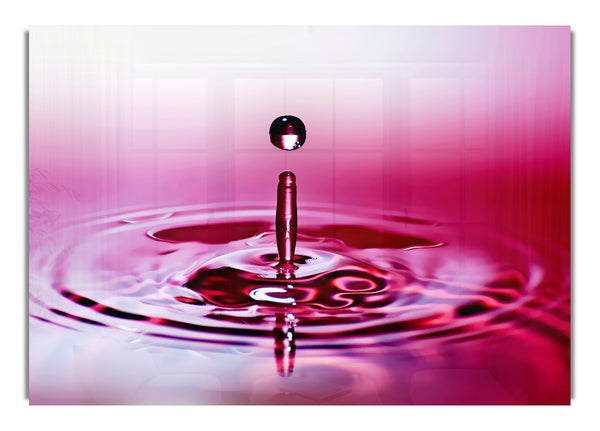 Roter Wassertropfen