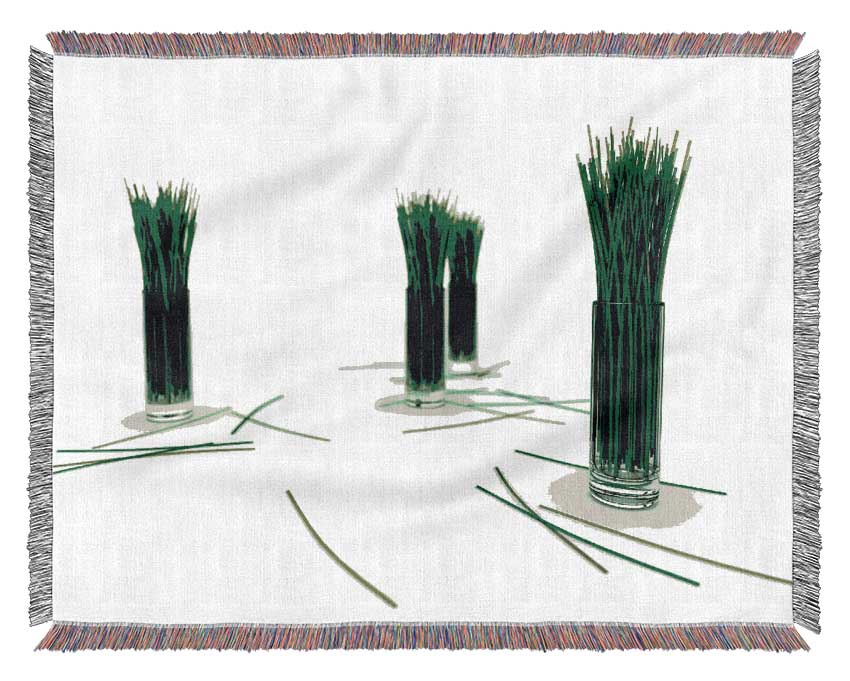 Wheat Glass Grass Woven Blanket