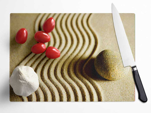 The Perfect Sand Garden Glass Chopping Board