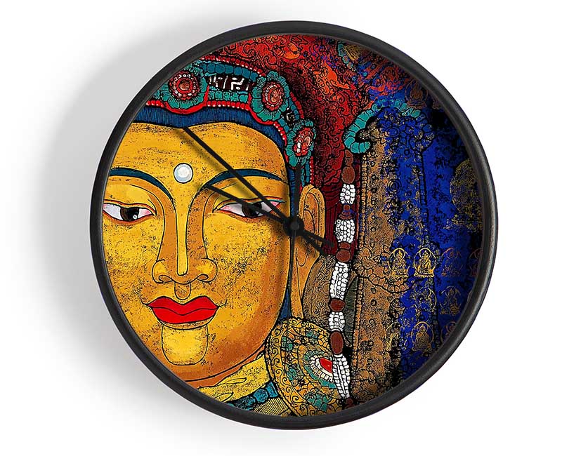 Tibetan Art Buddha Clock - Wallart-Direct UK