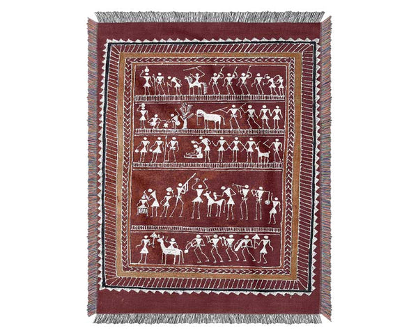 Aboriginal Saura Woven Blanket