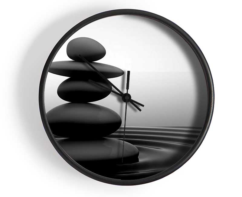 Zen Stones Clock - Wallart-Direct UK