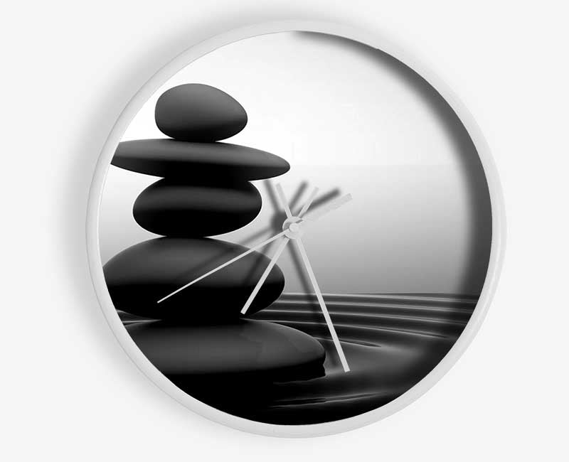 Zen Stones Clock - Wallart-Direct UK