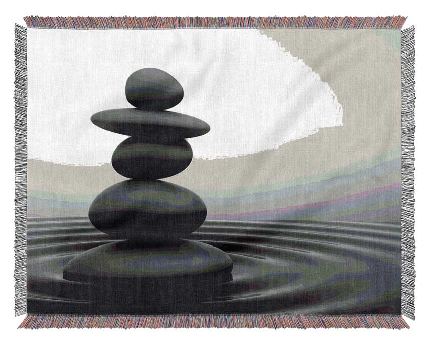 Zen Stones Woven Blanket