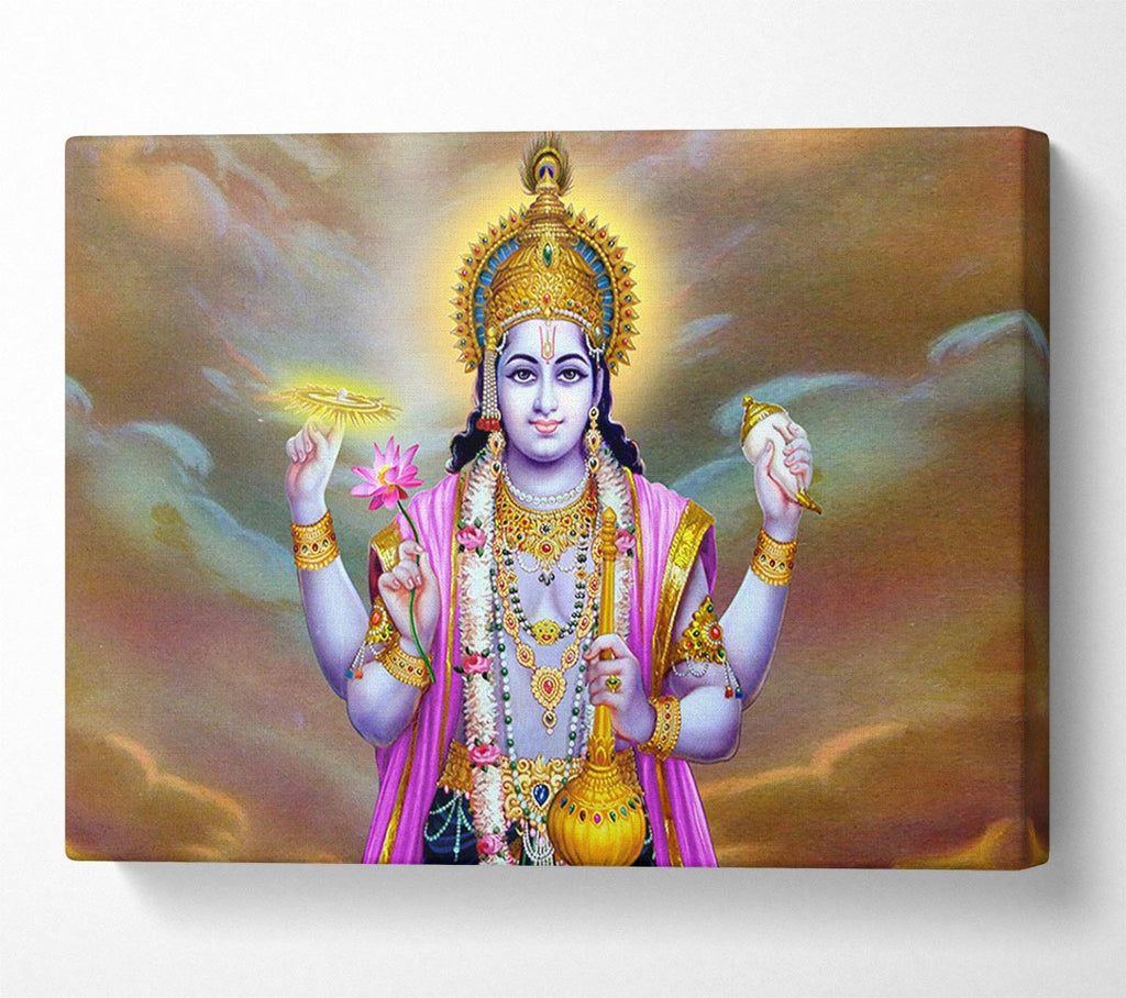 Picture of Hindu Vishnu Canvas Print Wall Art