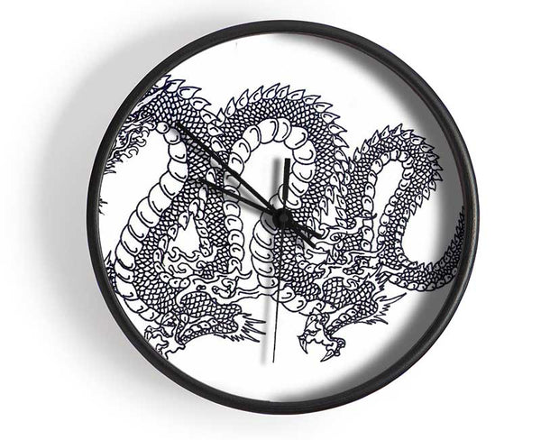 Chinese Dragon Clock - Wallart-Direct UK