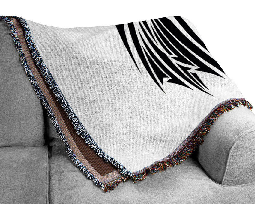 Tribal Wings Dragon Woven Blanket