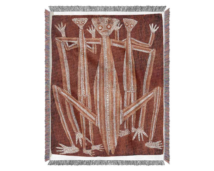 Aboriginal Kubarkku Woven Blanket