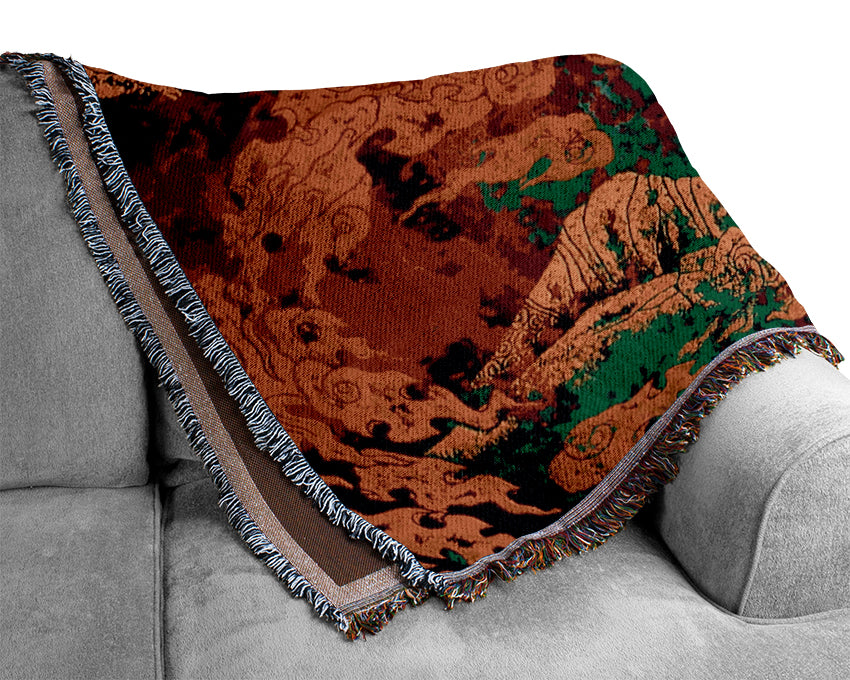 Tears Of Fire Woven Blanket