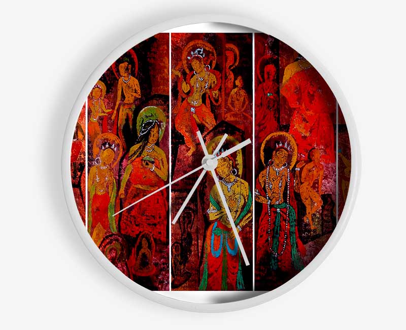 Tibetan Women Clock - Wallart-Direct UK