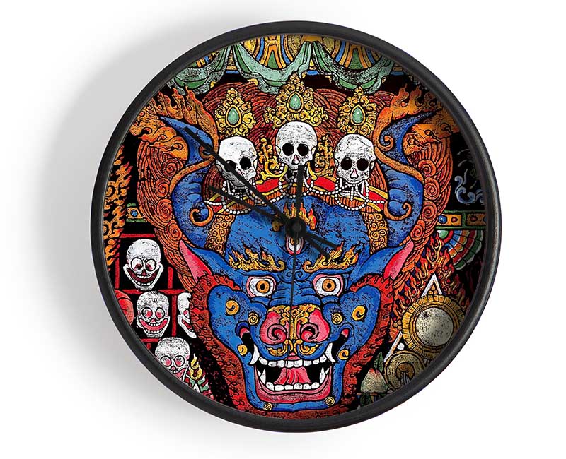 Tibetan Art Clock - Wallart-Direct UK