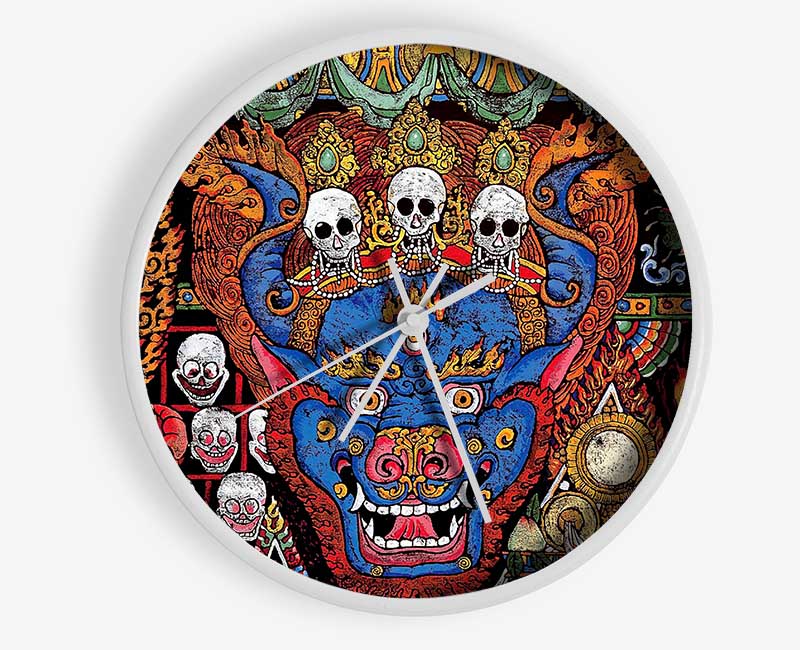 Tibetan Art Clock - Wallart-Direct UK