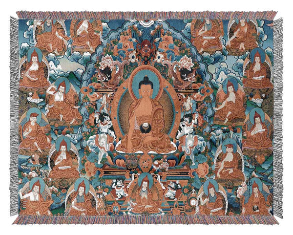 Tibetan Gods Woven Blanket
