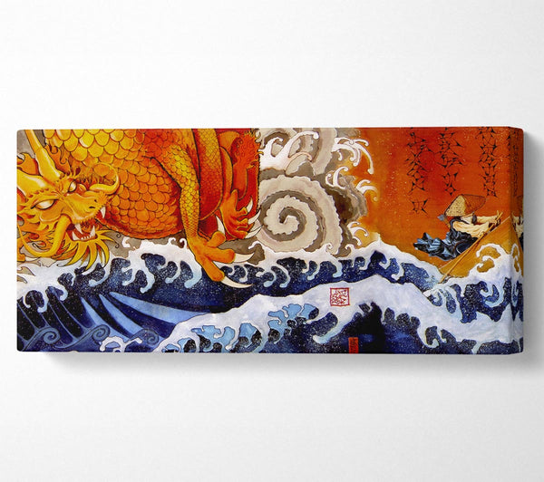 Japanese Samurai Monk Dragon