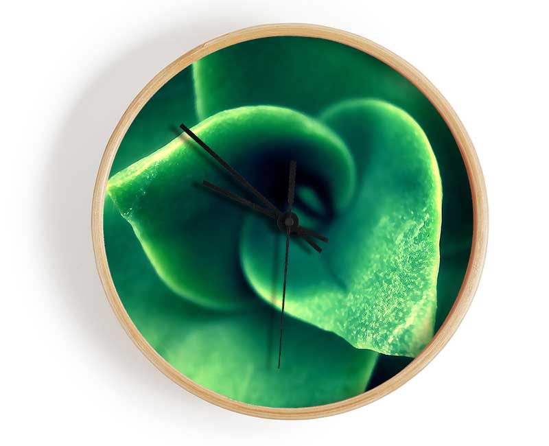 Green Light From The New Leaves Clock - Wallart-Direct UK