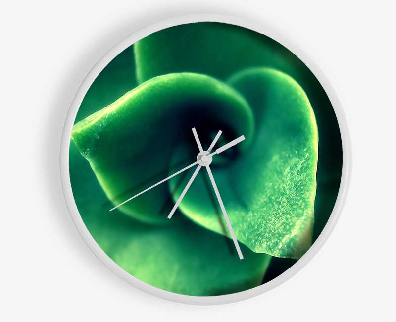 Green Light From The New Leaves Clock - Wallart-Direct UK