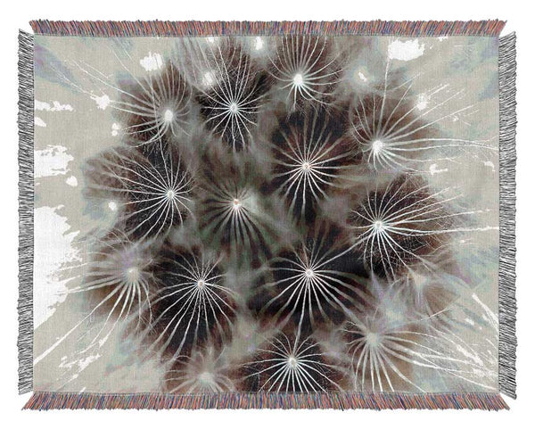 Macro Dandelion Woven Blanket