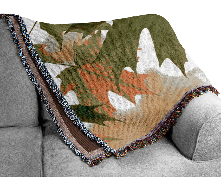 Summer Leaves Woven Blanket