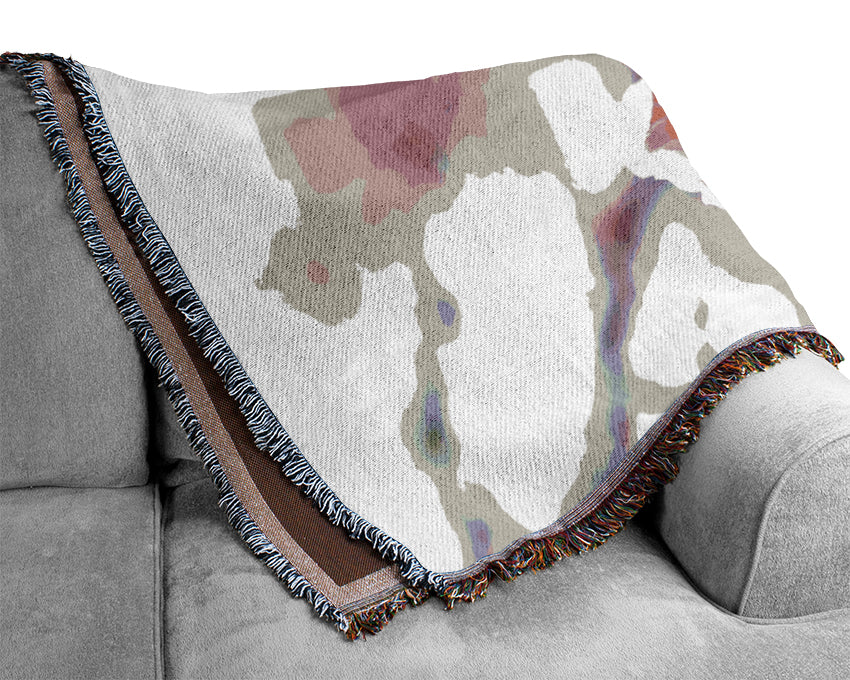 Plum Blossoms Blooming Woven Blanket