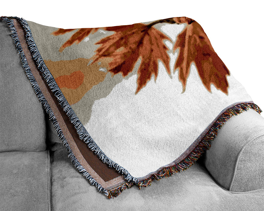 See You In Spring Woven Blanket