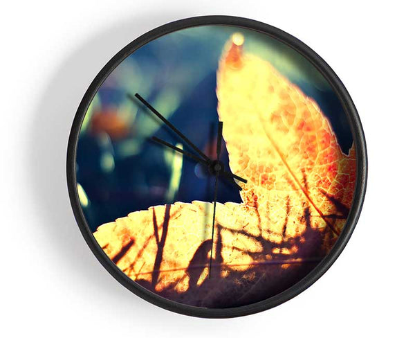 Fallen Leaf Clock - Wallart-Direct UK