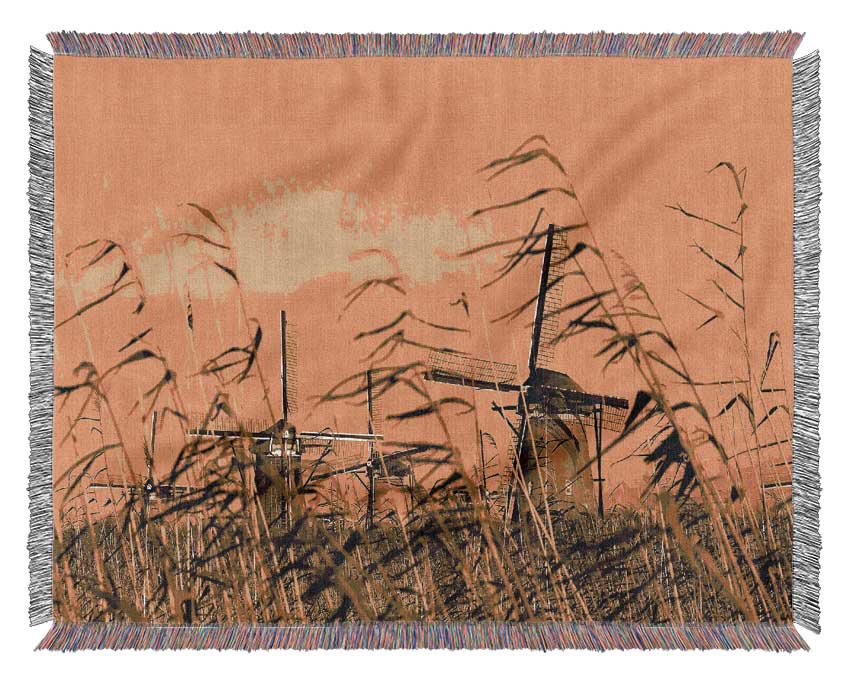 Windmills Woven Blanket