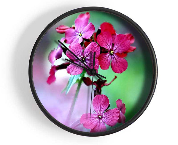Fresh Flowers In The Garden Clock - Wallart-Direct UK