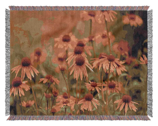 Variety Daisies Woven Blanket