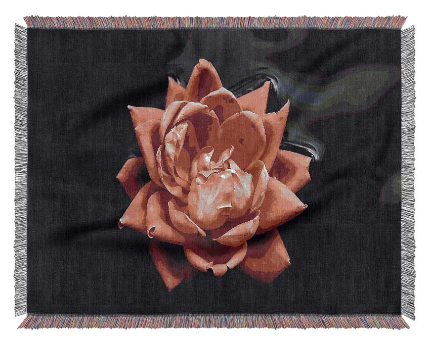 Floating Flower Woven Blanket